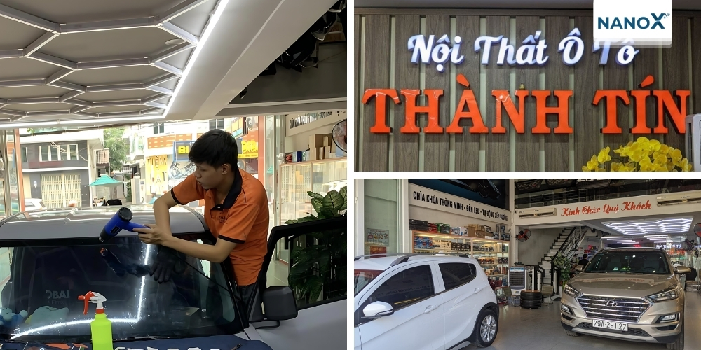 Dán phim cách nhiệt ô tô là một dịch vụ nổi bật tại nội thất ô tô Thành Tín