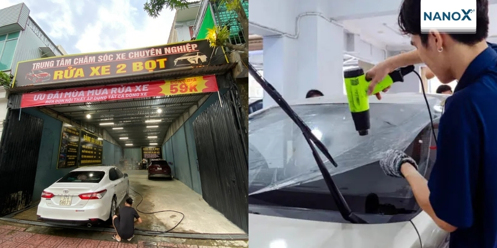 Trung tâm chăm sóc xe hơi - Rửa xe 2 Bọt địa chỉ đáng tin cậy để dán phim cách nhiệt