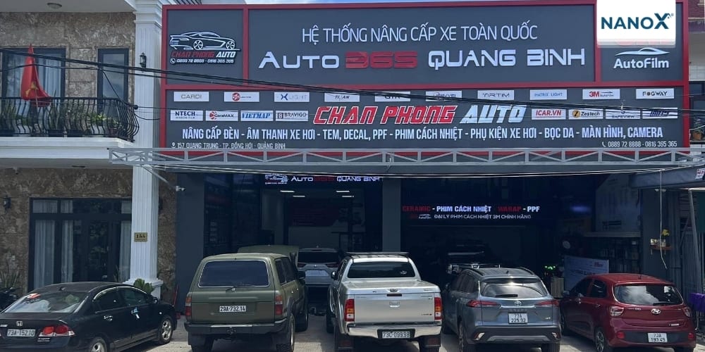 Auto365 Quảng Bình thuộc hệ thống Auto365 Việt Nam địa chỉ dán phim cách nhiệt chuyên nghiệp